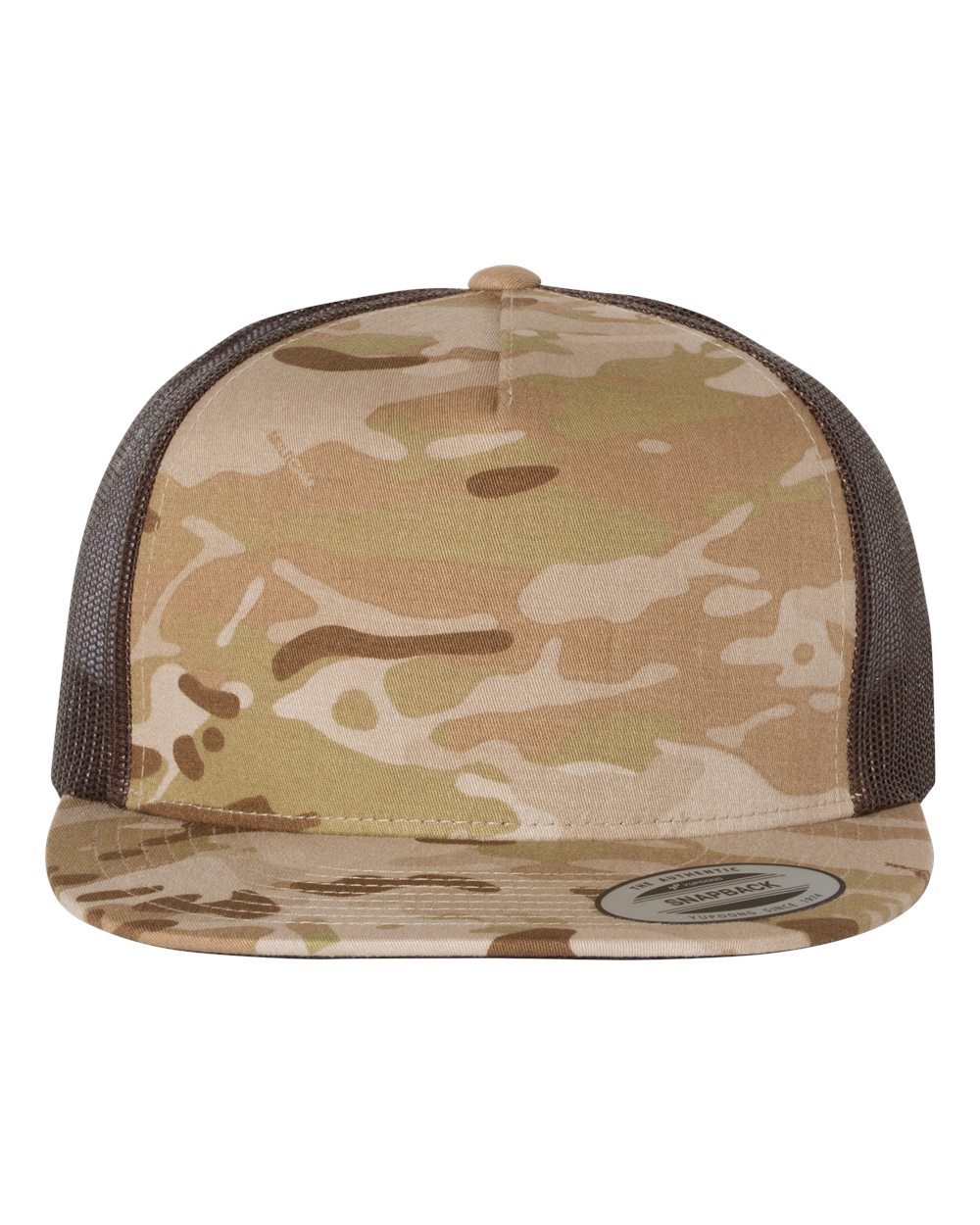 Five-Panel Classic Trucker Cap - Front - B61595050 - Multicam Arid/ Brown