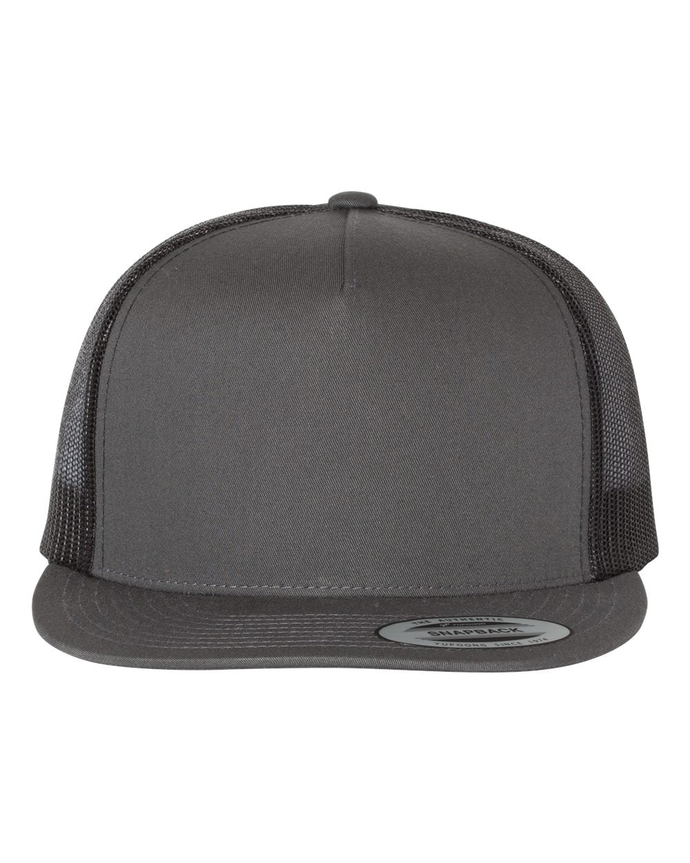 Five-Panel Classic Trucker Cap - Front - B61595110 - Charcoal/ Black