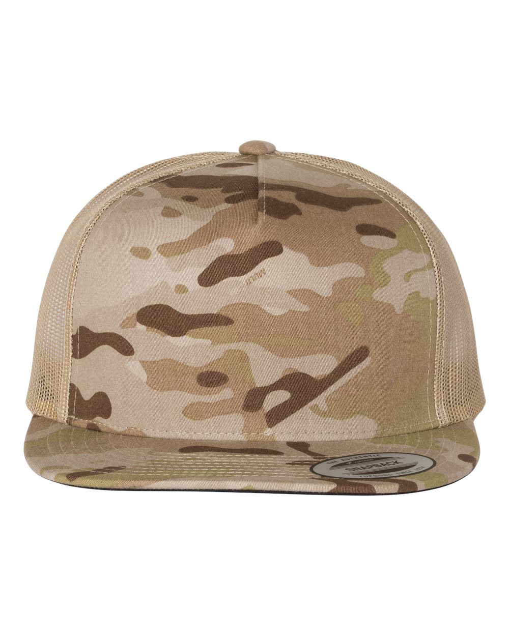 Five-Panel Classic Trucker Cap - Front - B61595360 - Multicam Arid/ Tan