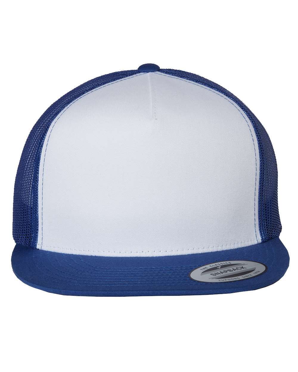 Five-Panel Classic Trucker Cap - Front - B61595750 - Royal/ White/ Royal