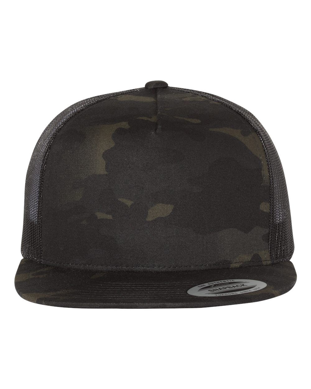 Five-Panel Classic Trucker Cap - Front - B61595980 - Multicam Black/ Black
