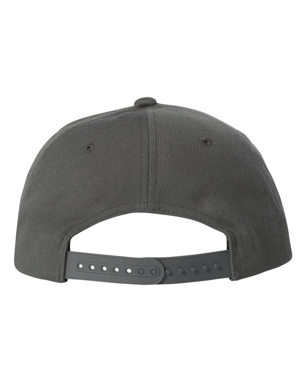 Premium Five-Panel Snapback Cap - Back - B43095090 - Dark Grey