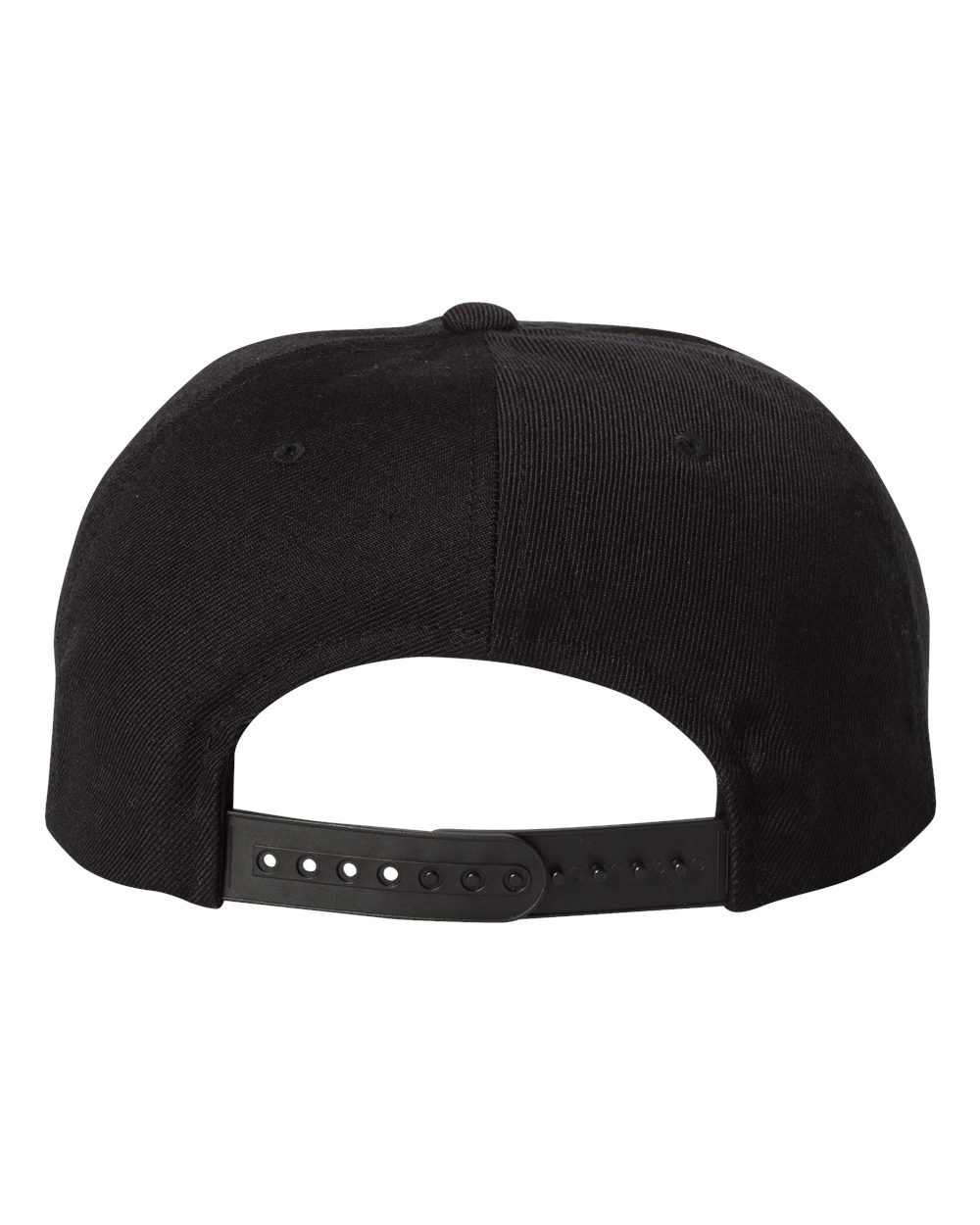 Premium Five-Panel Snapback Cap - Back - B43095500 - Black
