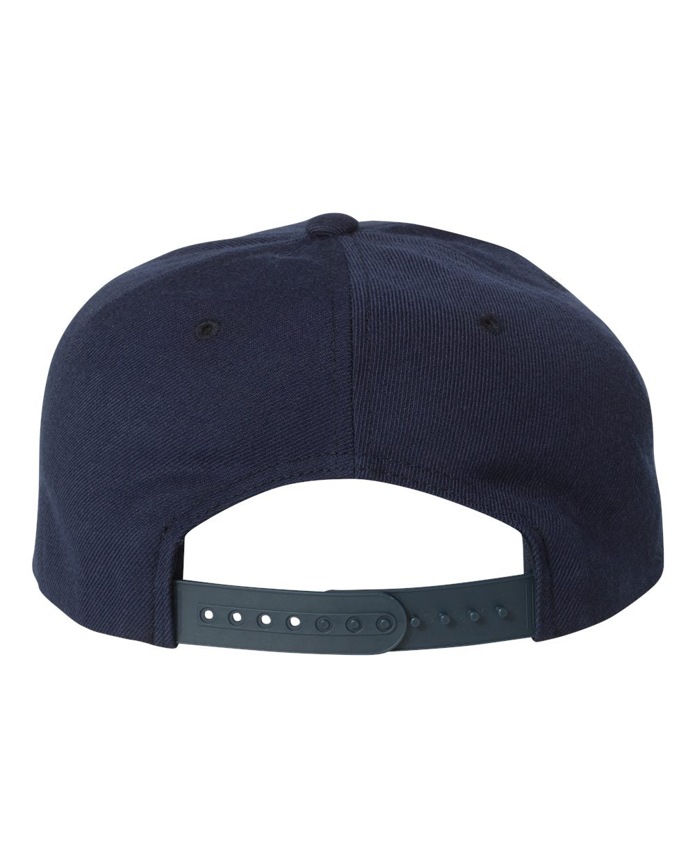 Premium Five-Panel Snapback Cap - Back - B43095650 - Navy