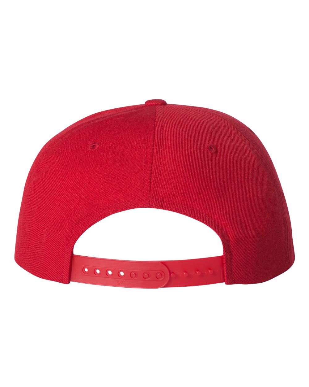 Premium Five-Panel Snapback Cap - Back - B43095700 - Red