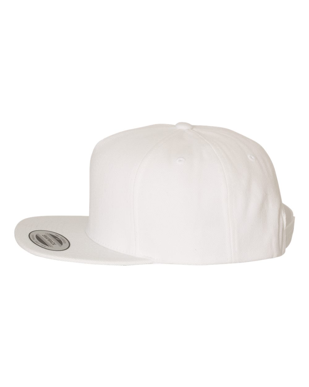 Premium Five-Panel Snapback Cap - DirectSide - B43095000 - White