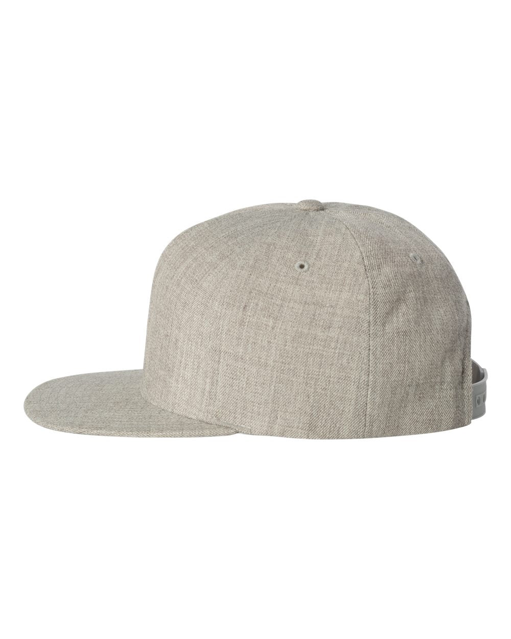 Premium Five-Panel Snapback Cap - DirectSide - B43095580 - Heather Grey