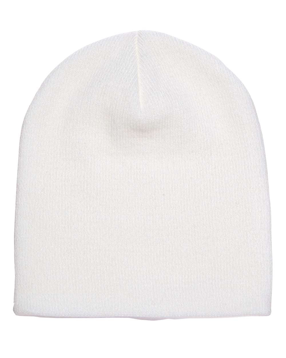 8 1/2" Beanie - Back - B18495000 - White