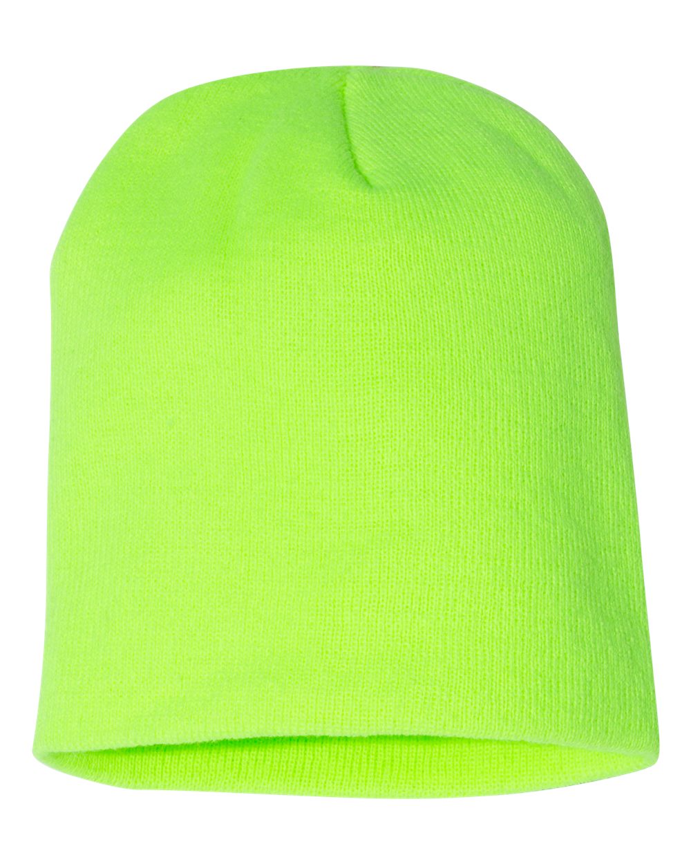 8 1/2" Beanie - Back - B18495420 - Safety Green