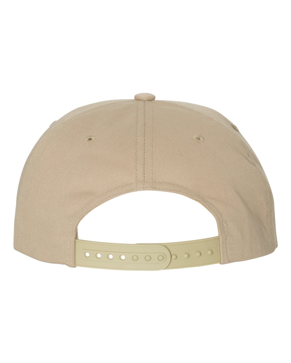 Lightly-Structured Five-Panel Snapback Cap - Back - B44495770 - Khaki