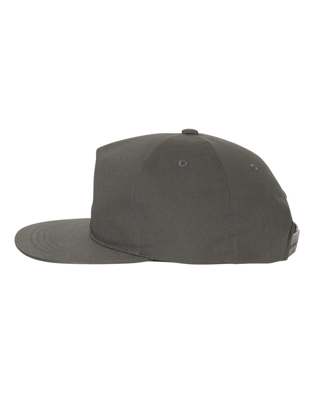 Lightly-Structured Five-Panel Snapback Cap - DirectSide - B44495090 - Charcoal