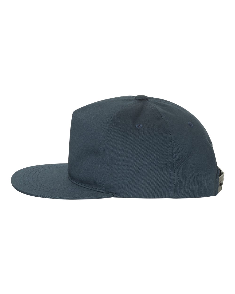 Lightly-Structured Five-Panel Snapback Cap - DirectSide - B44495650 - Navy