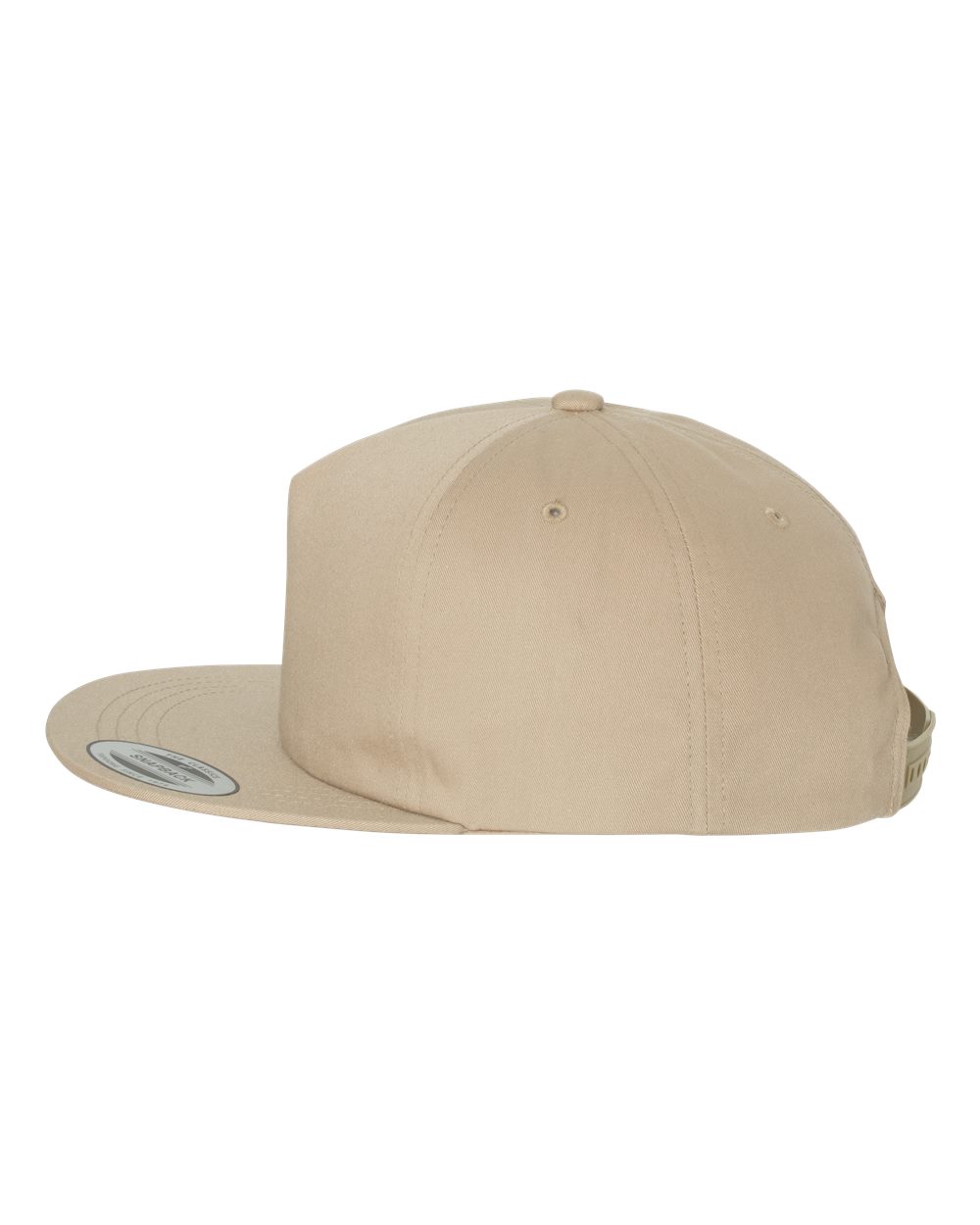 Lightly-Structured Five-Panel Snapback Cap - DirectSide - B44495770 - Khaki