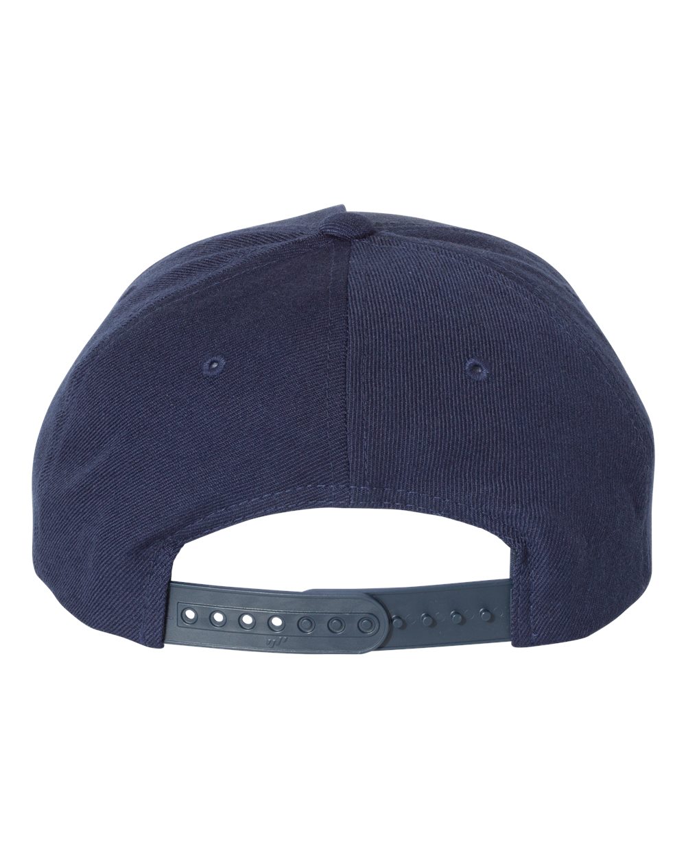 Premium Five-Panel Curved Bill Snapback Cap - Back - B07295650 - Navy