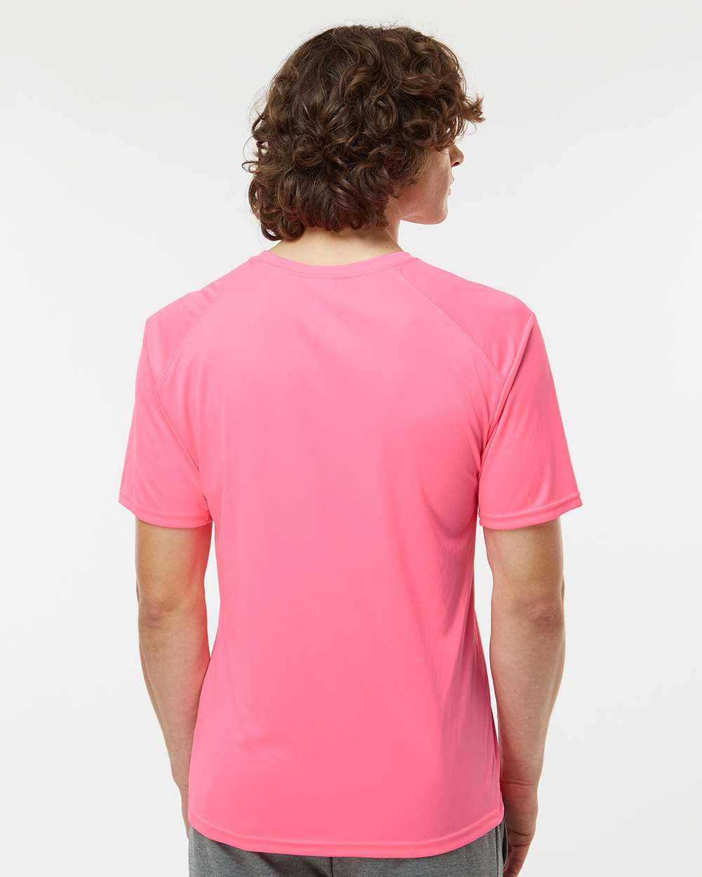 Unisex Islander Performance T-Shirt - OnModelBack - B10171313 - Neon Pink
