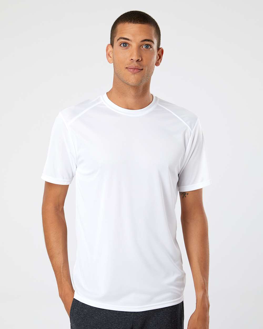 Unisex Islander Performance T-Shirt - OnModelFront - B10171003 - White