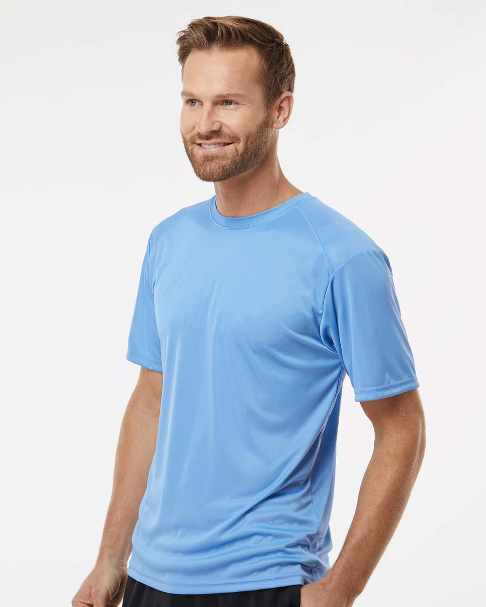 Unisex Islander Performance T-Shirt - OnModelSide - B10171253 - Bimini Blue