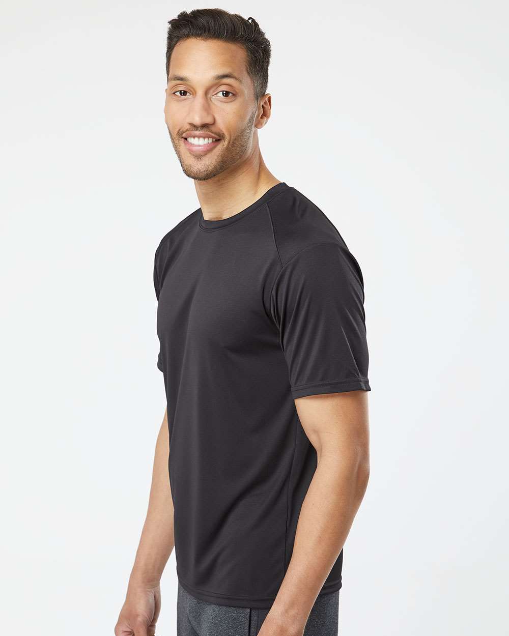 Unisex Islander Performance T-Shirt - OnModelSide - B10171503 - Black