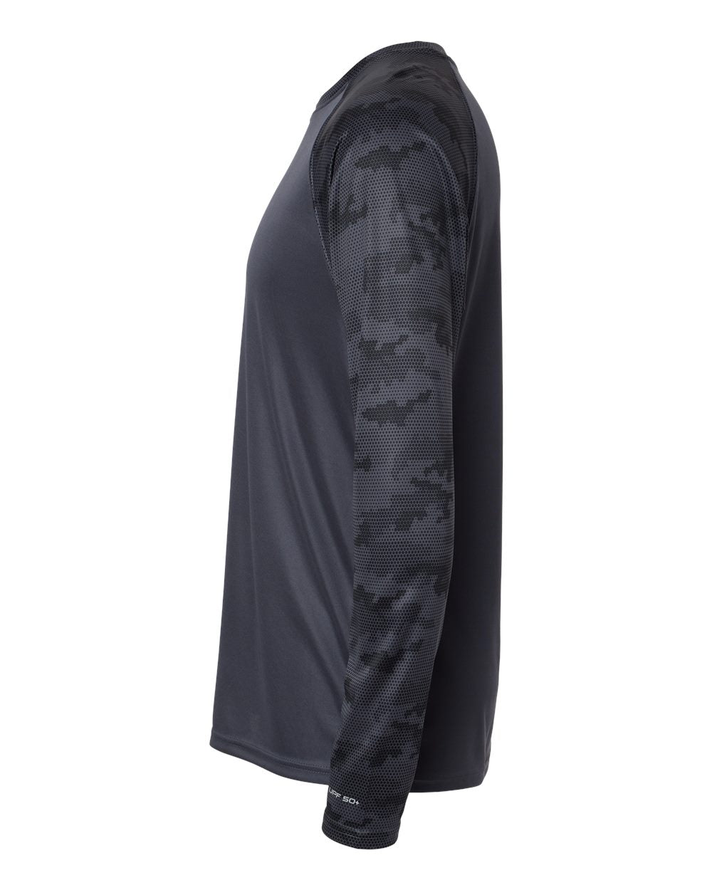 Unisex Cayman Performance Camo Colorblocked Long Sleeve T-Shirt - DirectSide - B10371582 - Graphite