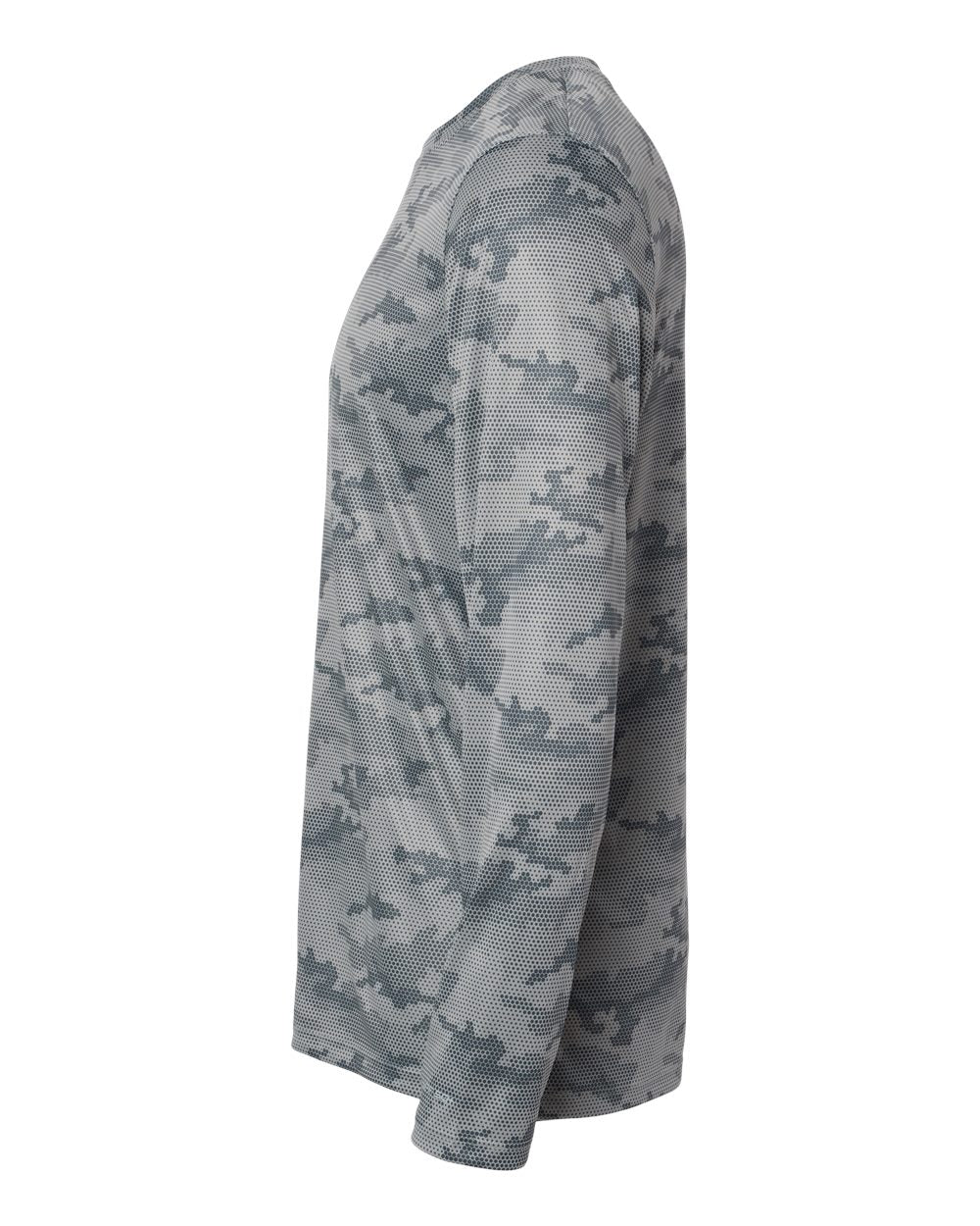 Unisex Pompano Performance Camo Long Sleeve T-Shirt - DirectSide - B10471092 - Medium Grey