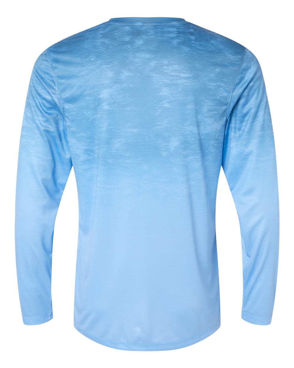 Unisex Montauk Oceanic Fade Performance Long Sleeve T-Shirt - Back - B10871103 - Blue Mist Fade