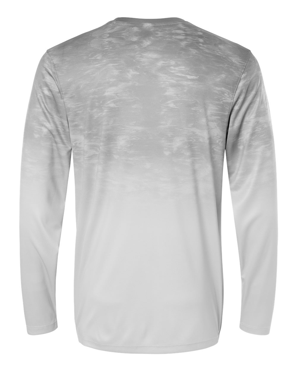 Unisex Montauk Oceanic Fade Performance Long Sleeve T-Shirt - Back - B10871352 - Aluminum Fade