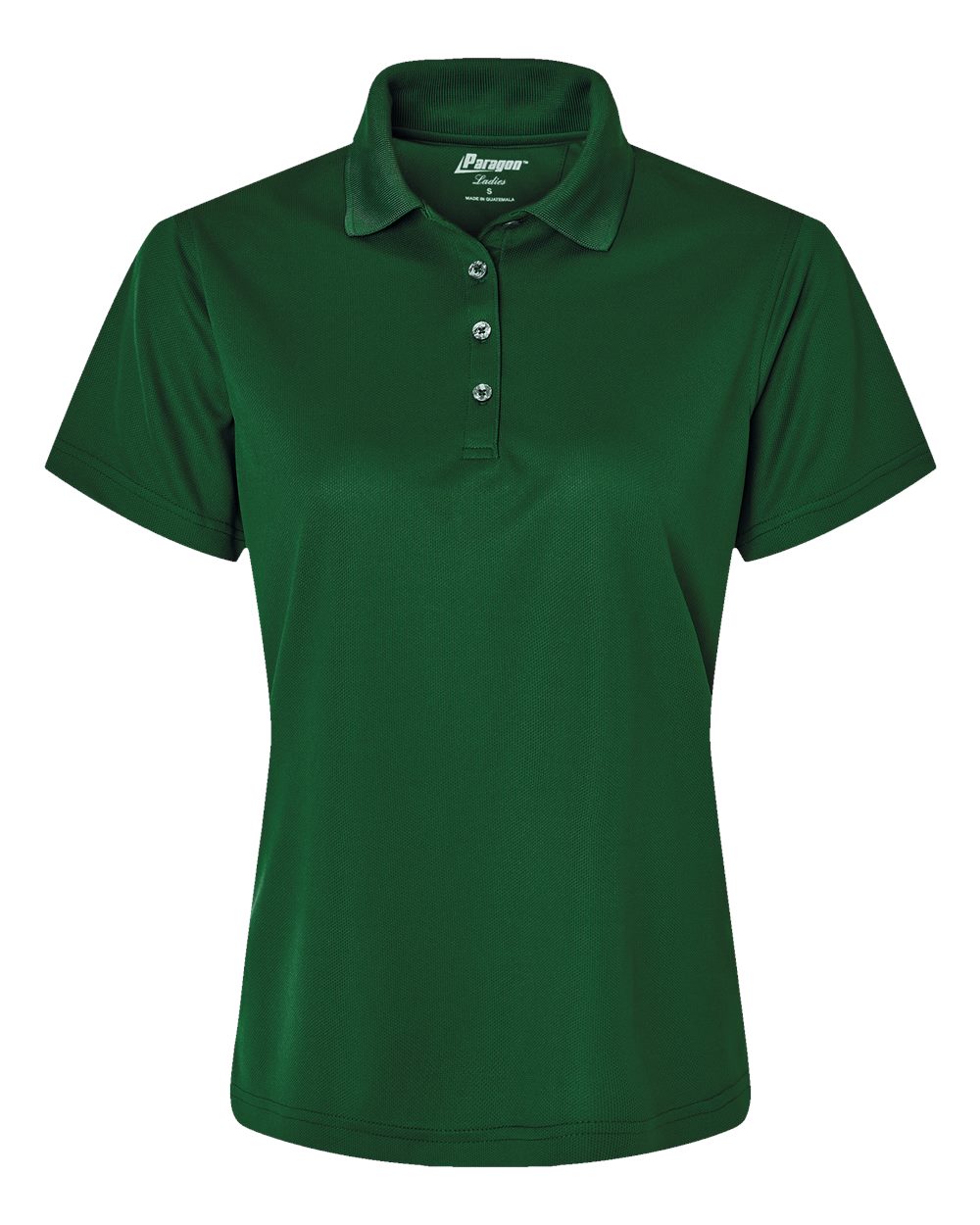 Women's Saratoga Performance Mini Mesh Polo - Front - B11271542 - Hunter Green