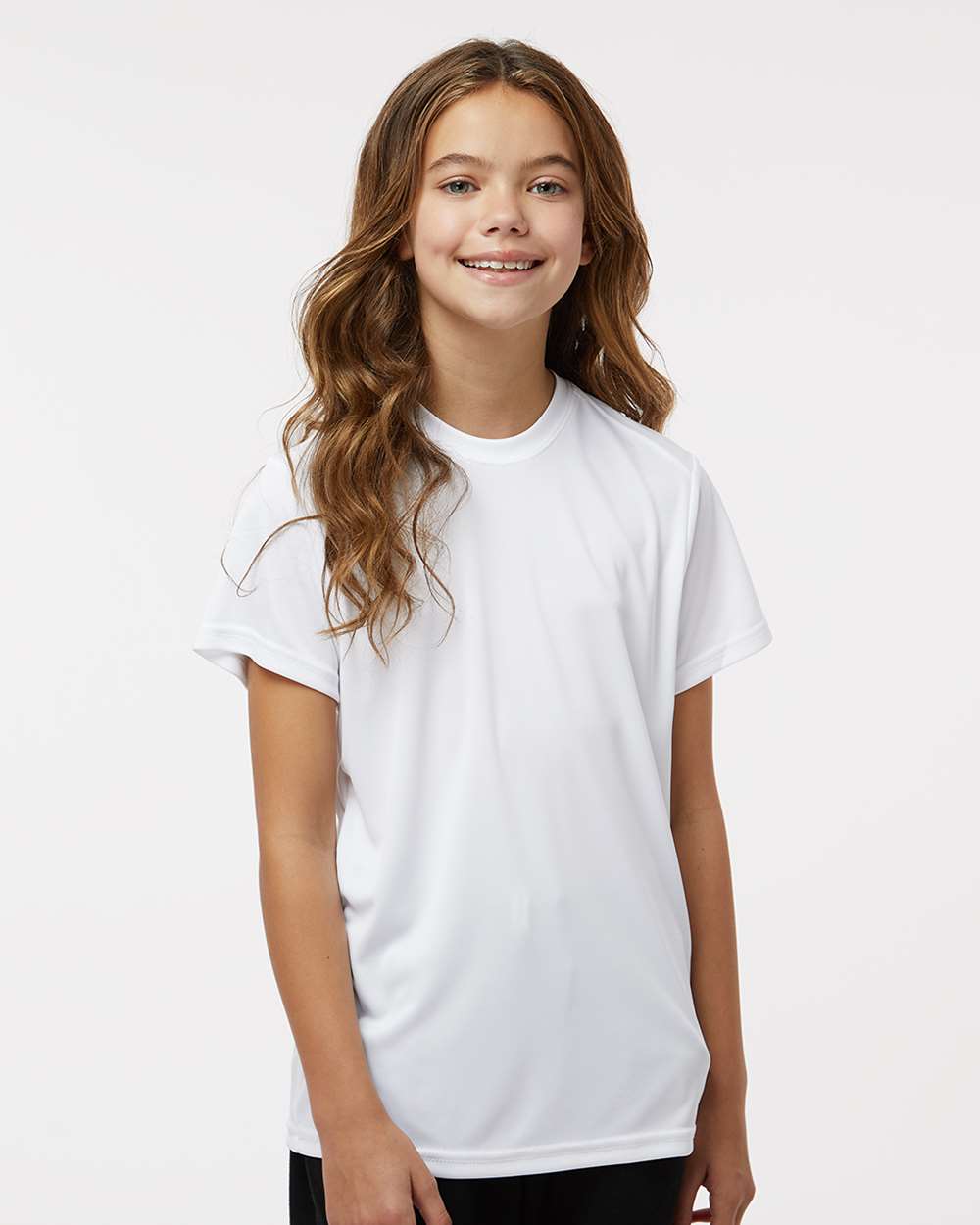 Youth Islander Performance T-Shirt - OnModelFront - B12371003 - White