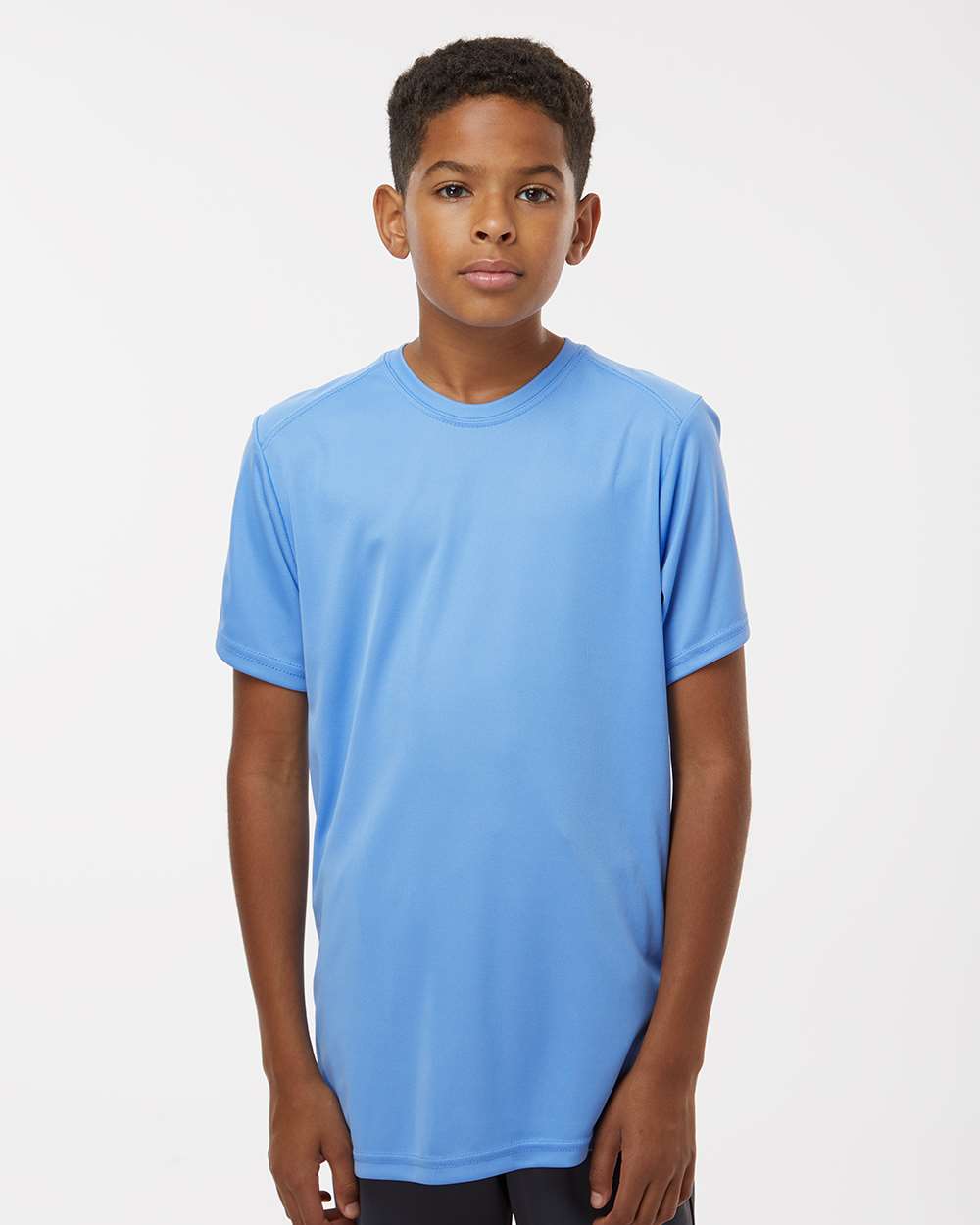 Youth Islander Performance T-Shirt - OnModelFront - B12371253 - Bimini Blue