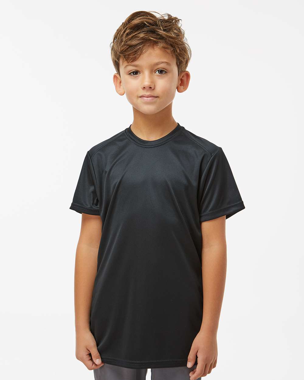 Youth Islander Performance T-Shirt - OnModelFront - B12371503 - Black