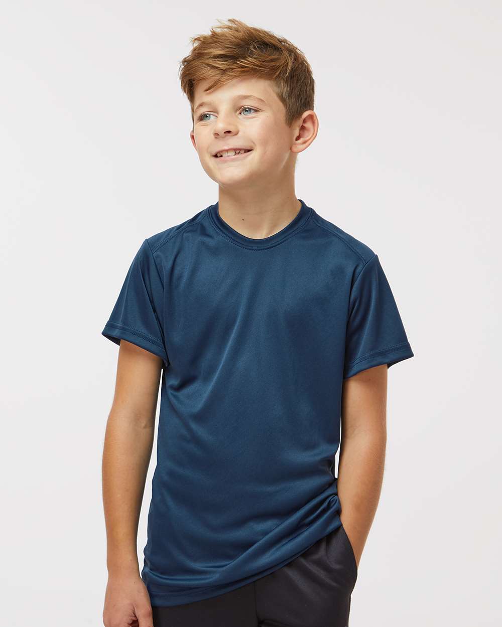 Youth Islander Performance T-Shirt - OnModelFront - B12371653 - Navy