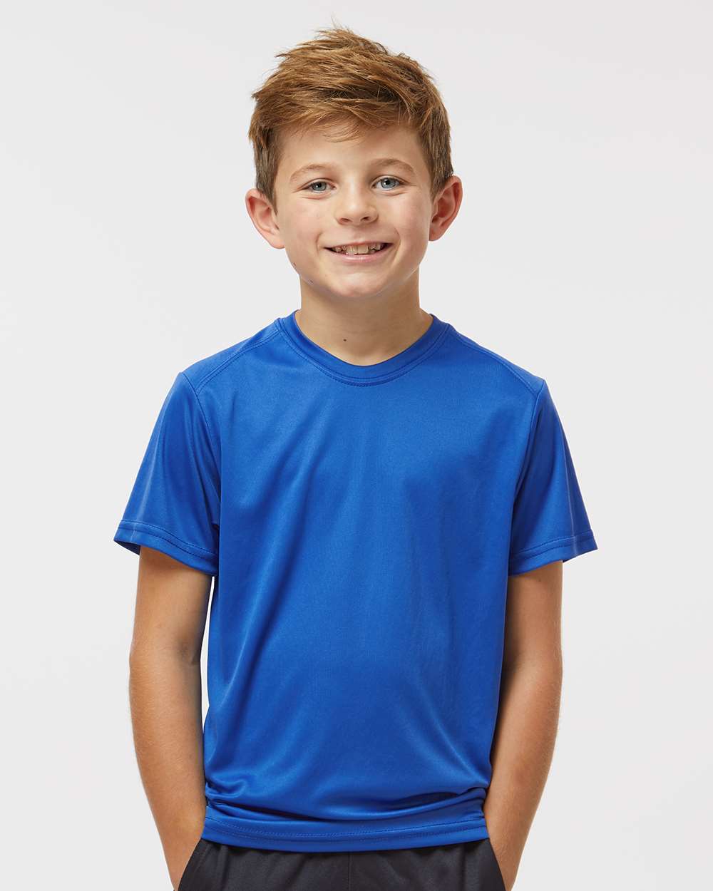 Youth Islander Performance T-Shirt - OnModelFront - B12371753 - Royal