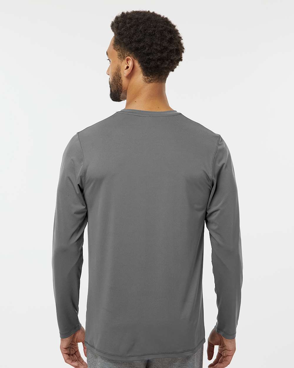 Unisex Aruba Extreme Performance Long Sleeve T-Shirt - OnModelBack - B12871092 - Medium Grey
