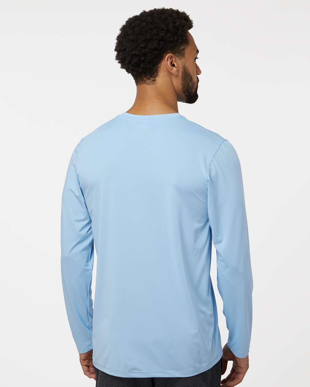 Unisex Aruba Extreme Performance Long Sleeve T-Shirt - OnModelBack - B12871252 - Blue Mist