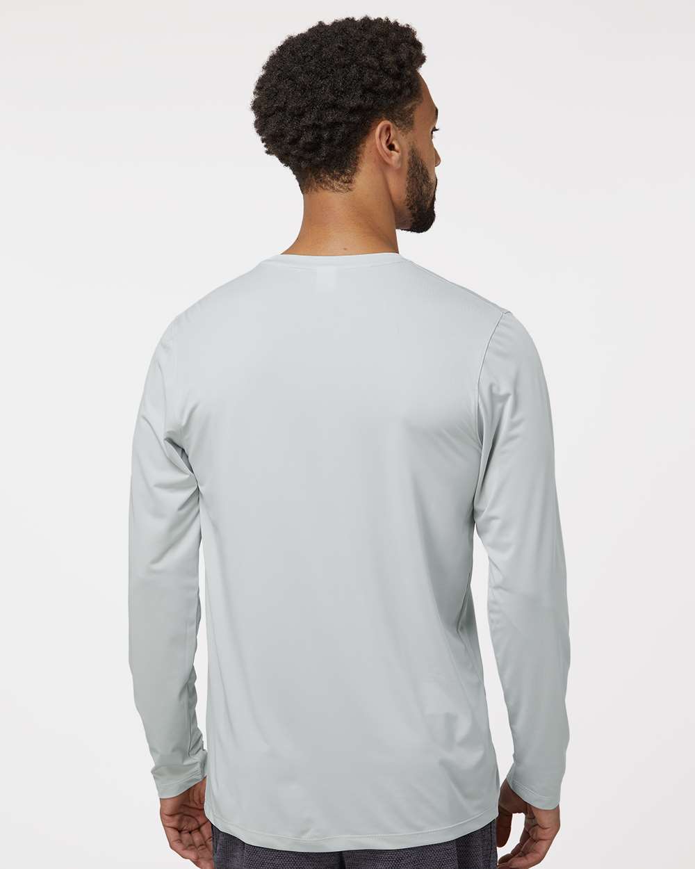 Unisex Aruba Extreme Performance Long Sleeve T-Shirt - OnModelBack - B12871352 - Aluminum