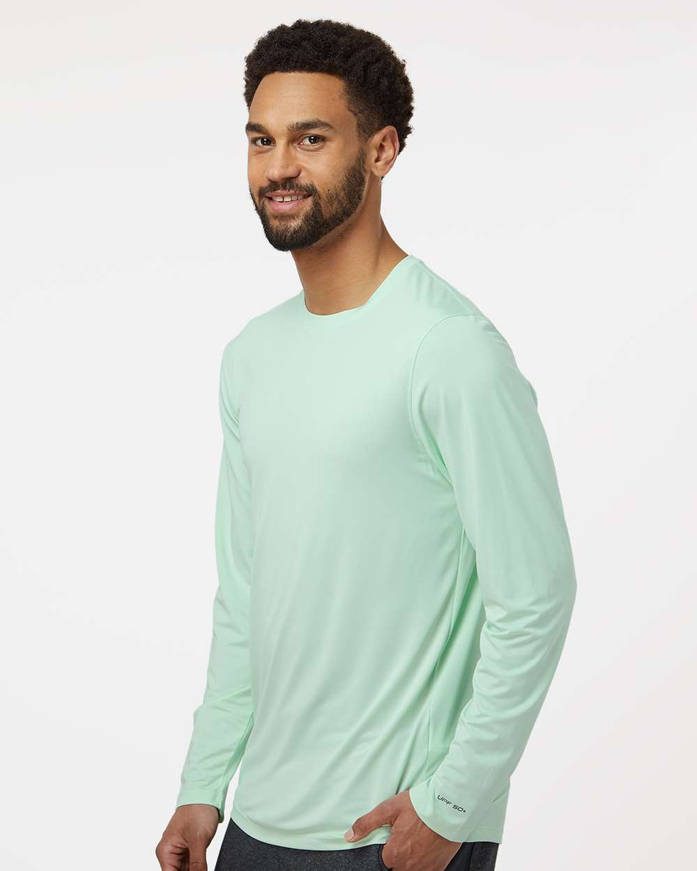 Unisex Aruba Extreme Performance Long Sleeve T-Shirt - OnModelSide - B12871102 - Mint Green