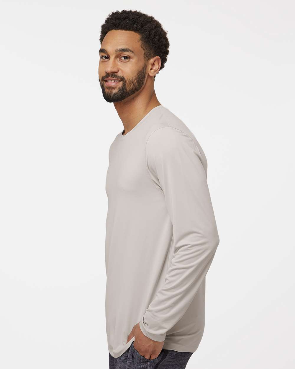 Unisex Aruba Extreme Performance Long Sleeve T-Shirt - OnModelSide - B12871242 - Sand
