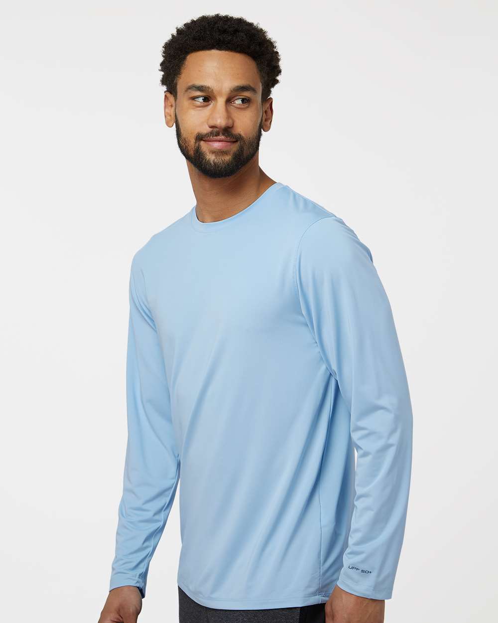 Unisex Aruba Extreme Performance Long Sleeve T-Shirt - OnModelSide - B12871252 - Blue Mist