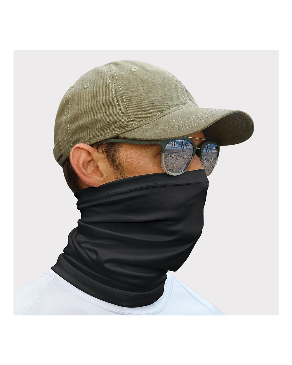 Sun Neck Gaiter - OnModelFront - B13171500 - Black