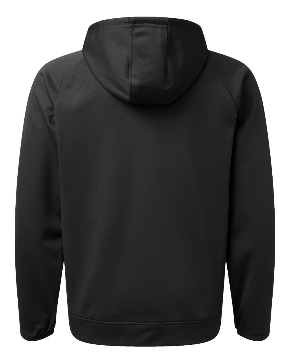 Unisex Vail Performance Fleece Hooded Sweatshirt - Back - B14971502 - Black