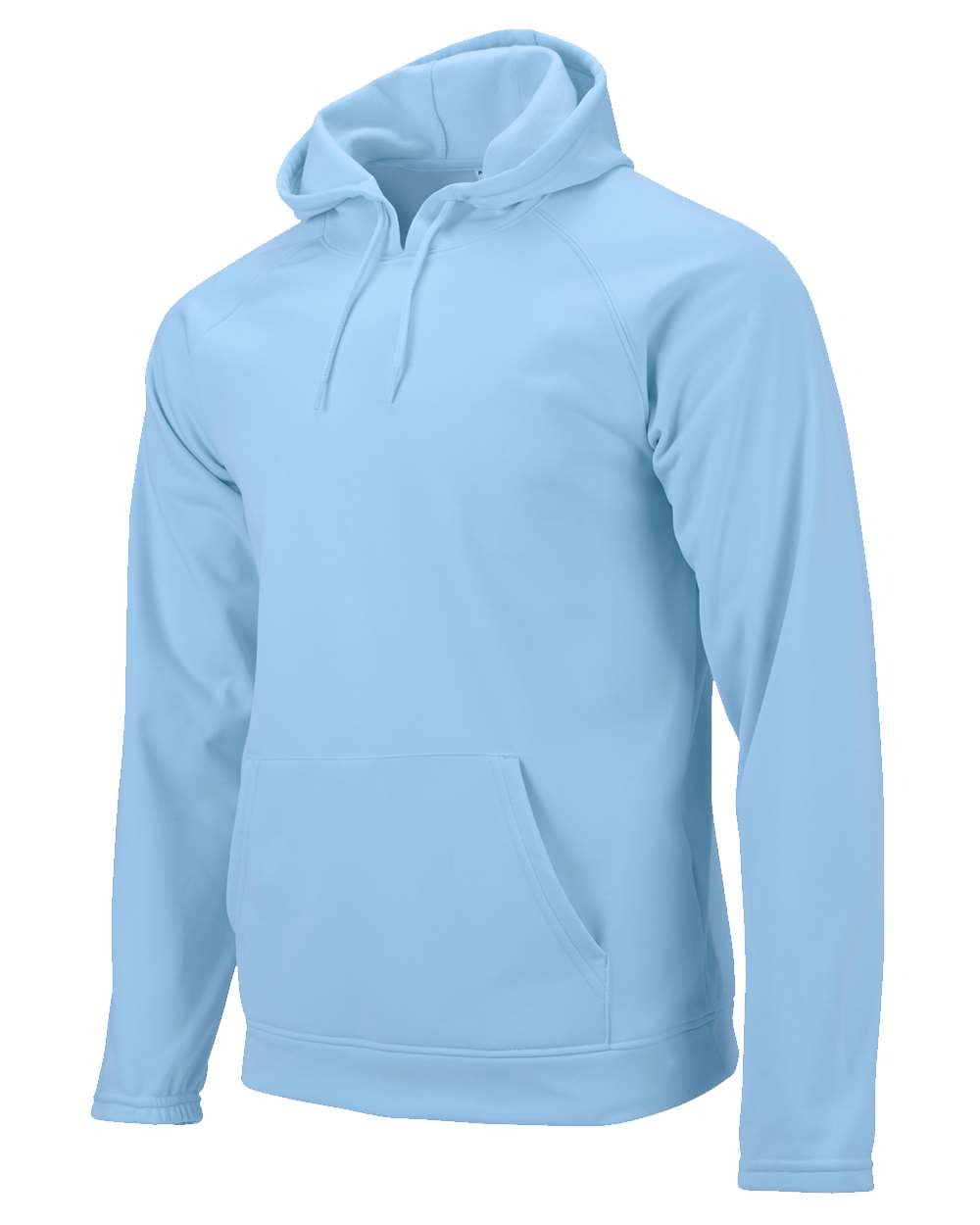 Unisex Vail Performance Fleece Hooded Sweatshirt - Side - B14971252 - Blue Mist