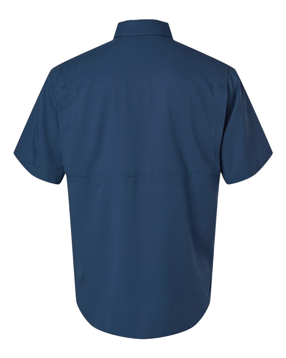 Men's Hatteras Performance Short Sleeve Fishing Shirt - Back - B15771653 - Navy