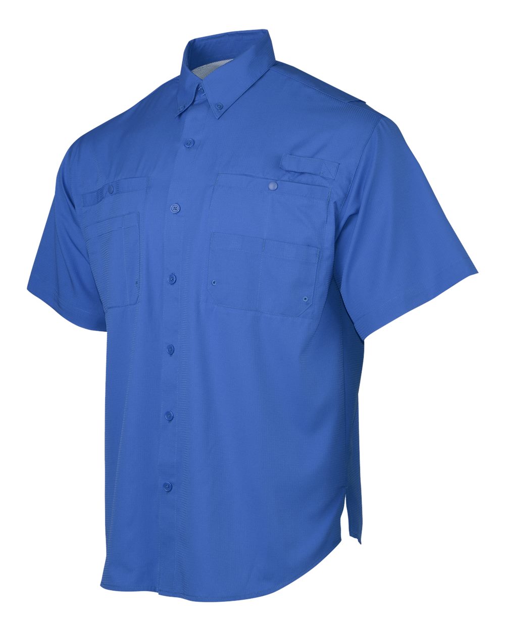 Men's Hatteras Performance Short Sleeve Fishing Shirt - DirectSide - B15771753 - Vivid Blue