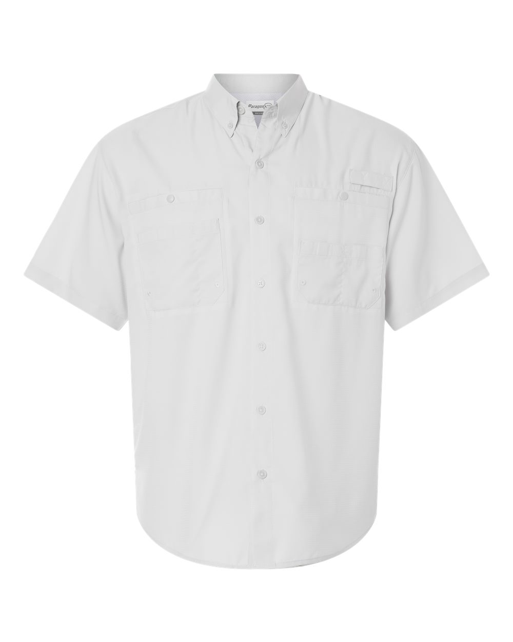 Men's Hatteras Performance Short Sleeve Fishing Shirt - Front - B15771093 - Aluminum