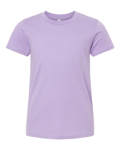 Youth Jersey Tee - Front - B38006393 - Dark Lavender