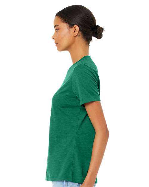 Women’s Relaxed Fit Triblend Tee - OnModelSide - B30506174 - Kelly Triblend