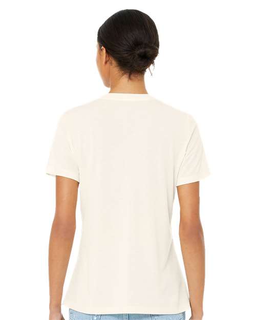 Women’s Relaxed Fit Triblend Tee - OnModelBack - B30506263 - Solid Natural Triblend