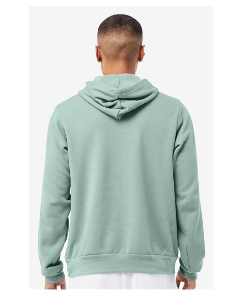 Sponge Fleece Hoodie - OnModelBack - B86306432 - Dusty Blue