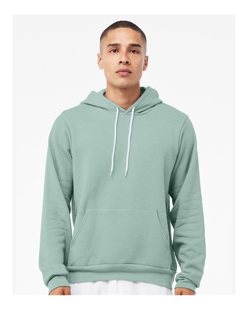 Sponge Fleece Hoodie - OnModelFront - B86306432 - Dusty Blue