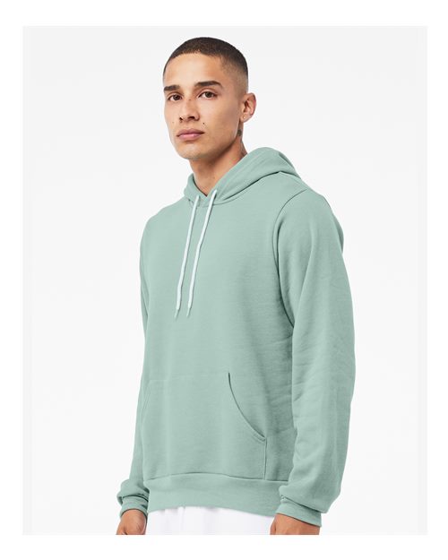 Sponge Fleece Hoodie - OnModelSide - B86306432 - Dusty Blue